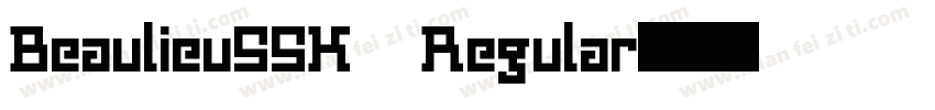 BeaulieuSSK Regular字体转换
